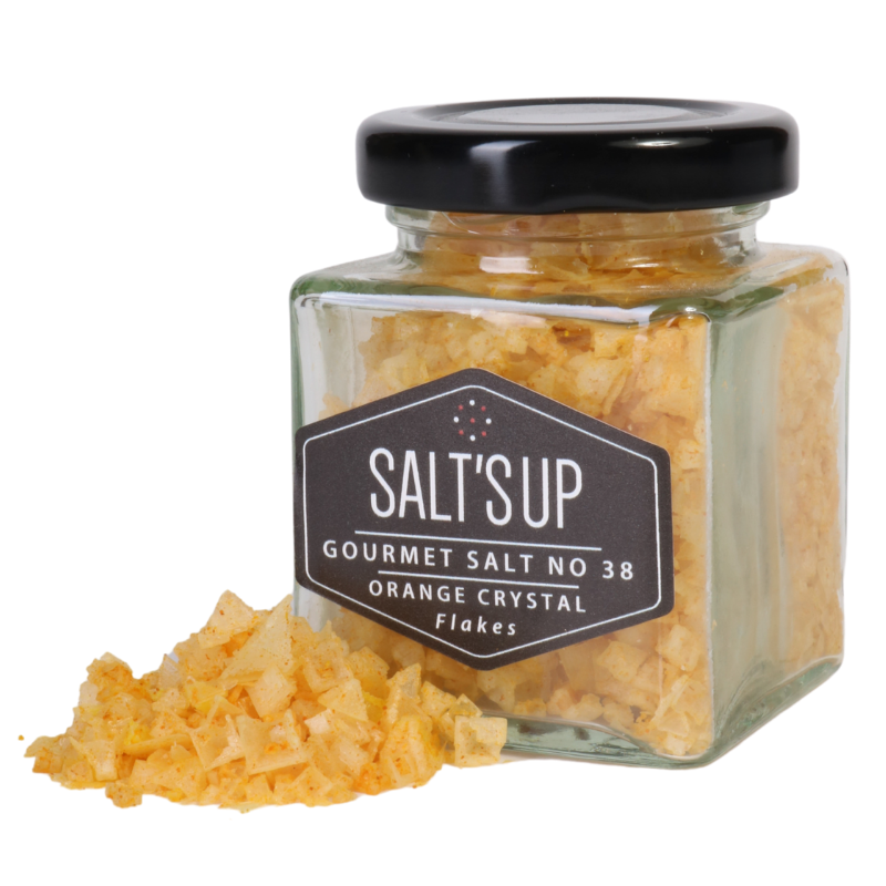 Orange Salt Flakes I Salt'sup Gourmet Salts | Saltsup Shop