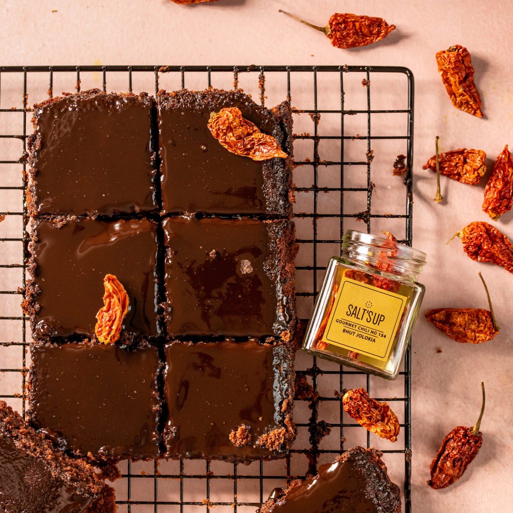 Ghost pepper brownie