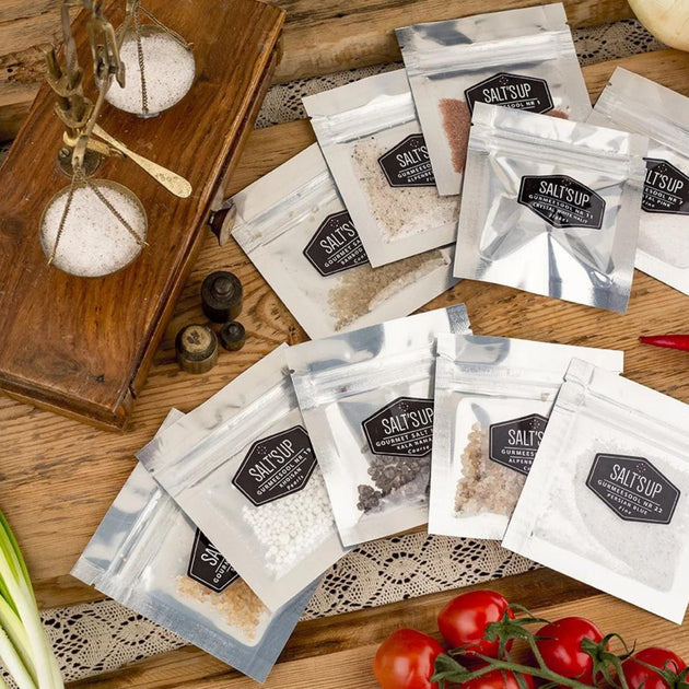 Gourmet Salt Testers Set 15 Pcs | Salt'sUp | Salt Sampler Gift Set ...